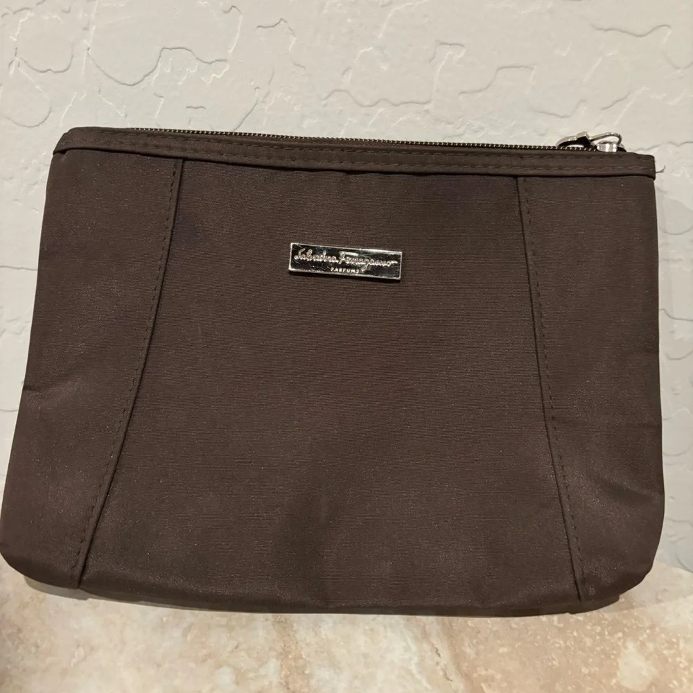 Salvatore Ferragamo zip cosmetic pouch